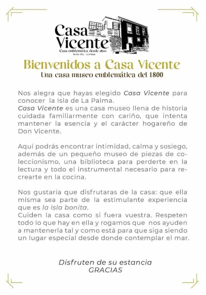 Casa Vicente Vista Al Mar Y Montana Villa Breña Alta Exteriör bild