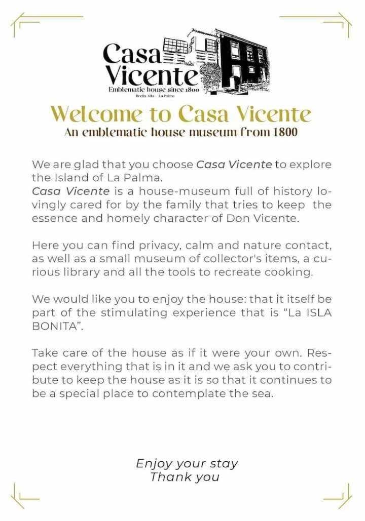 Casa Vicente Vista Al Mar Y Montana Villa Breña Alta Exteriör bild